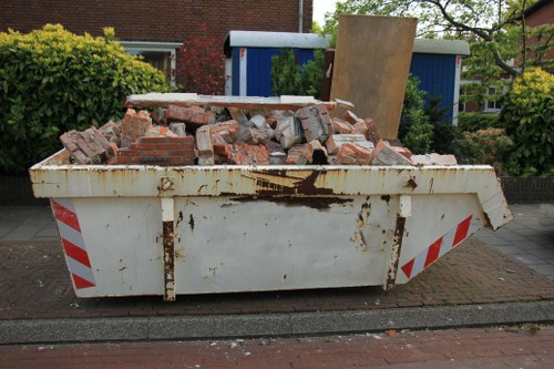 Waste collection truck in West Ham